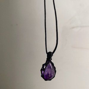 Collier artisanal - améthyste
